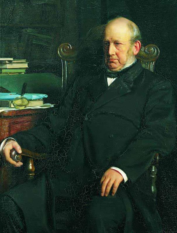 Carl Heinrich Bloch Portrait of Andreas Frederik Krieger